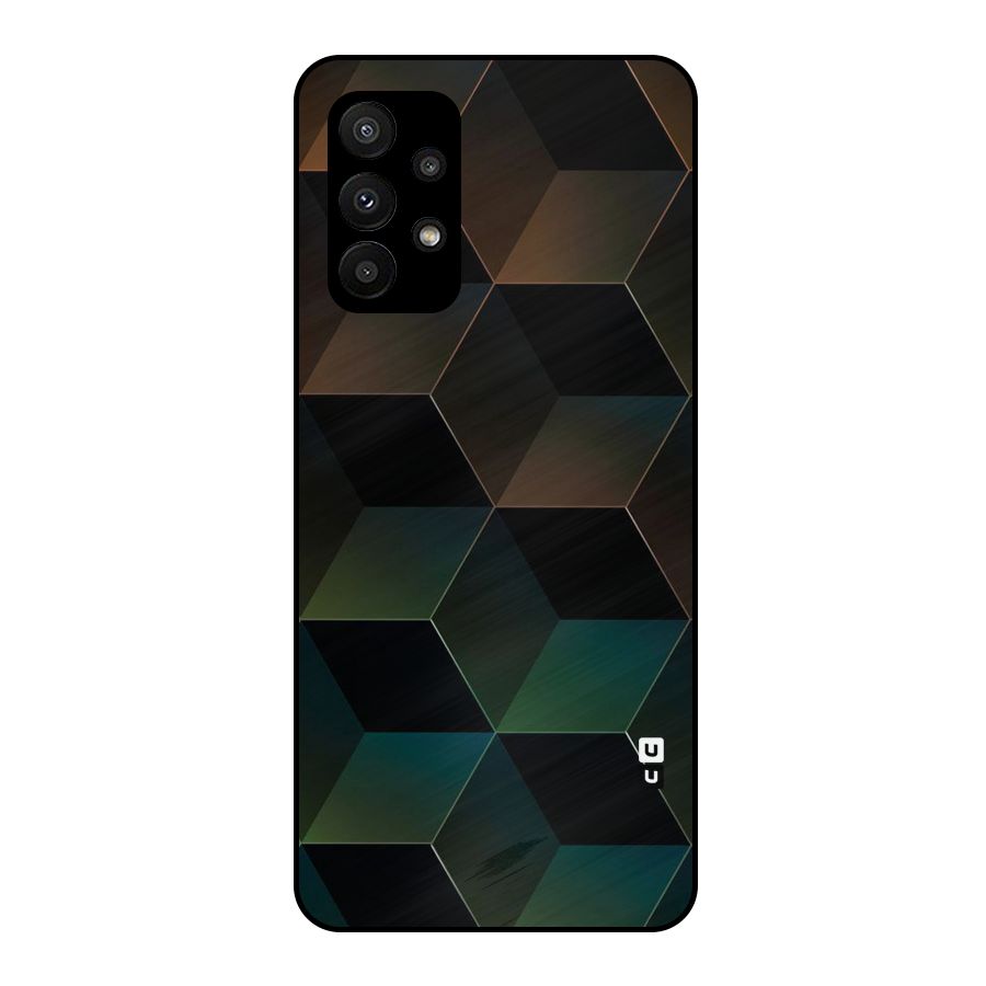 Hexagonal Design Metal Back Case for Galaxy A23