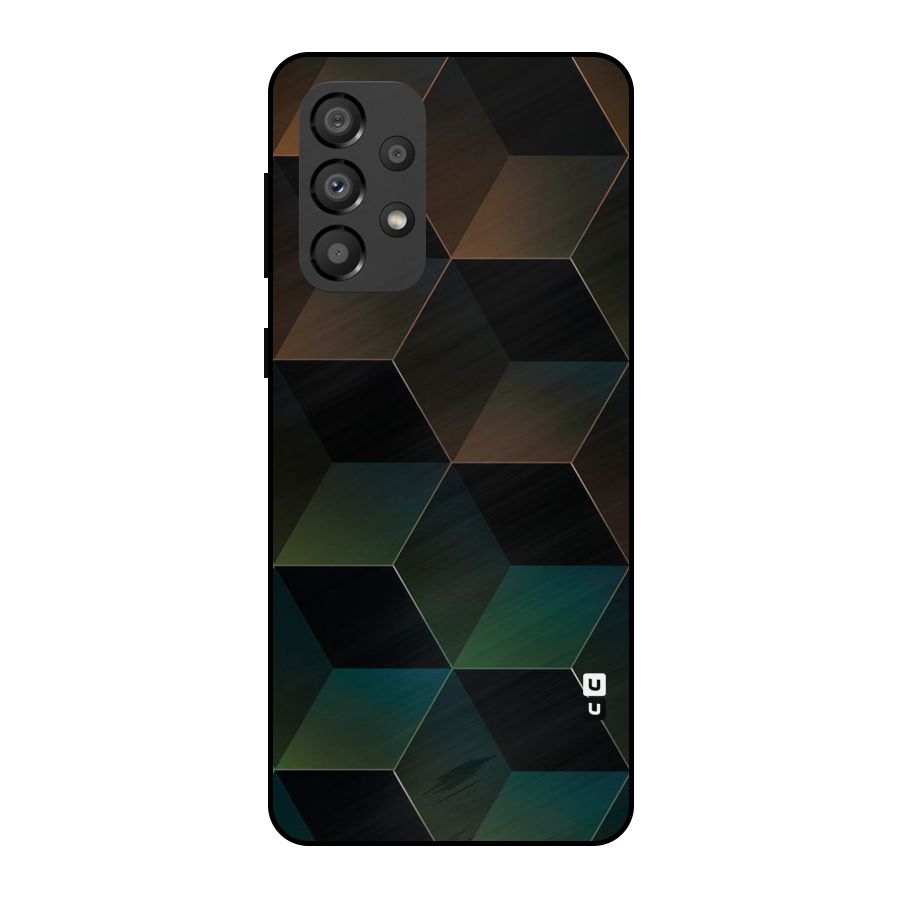Hexagonal Design Metal Back Case for Galaxy A33 5G