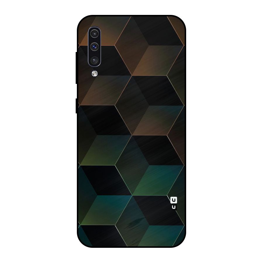 Hexagonal Design Metal Back Case for Galaxy A50s