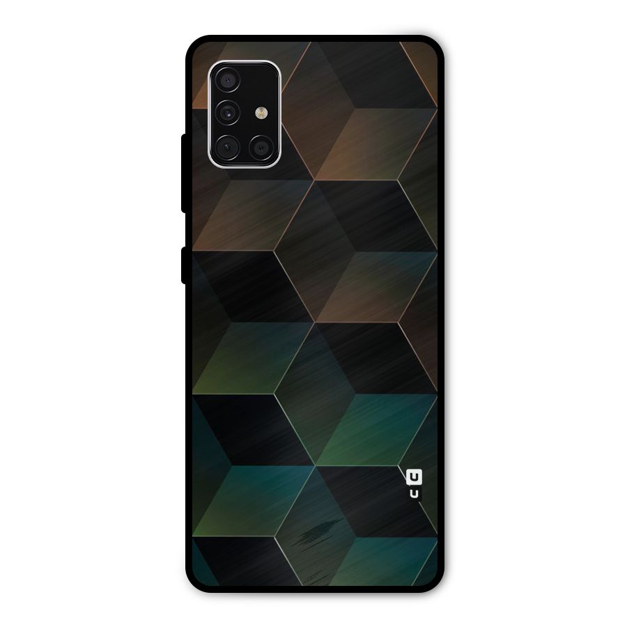 Hexagonal Design Metal Back Case for Galaxy A51