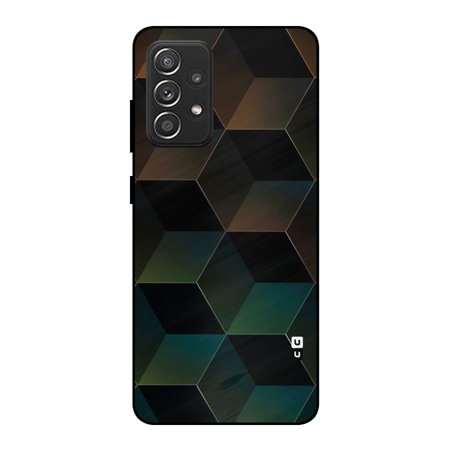 Hexagonal Design Metal Back Case for Galaxy A52s 5G