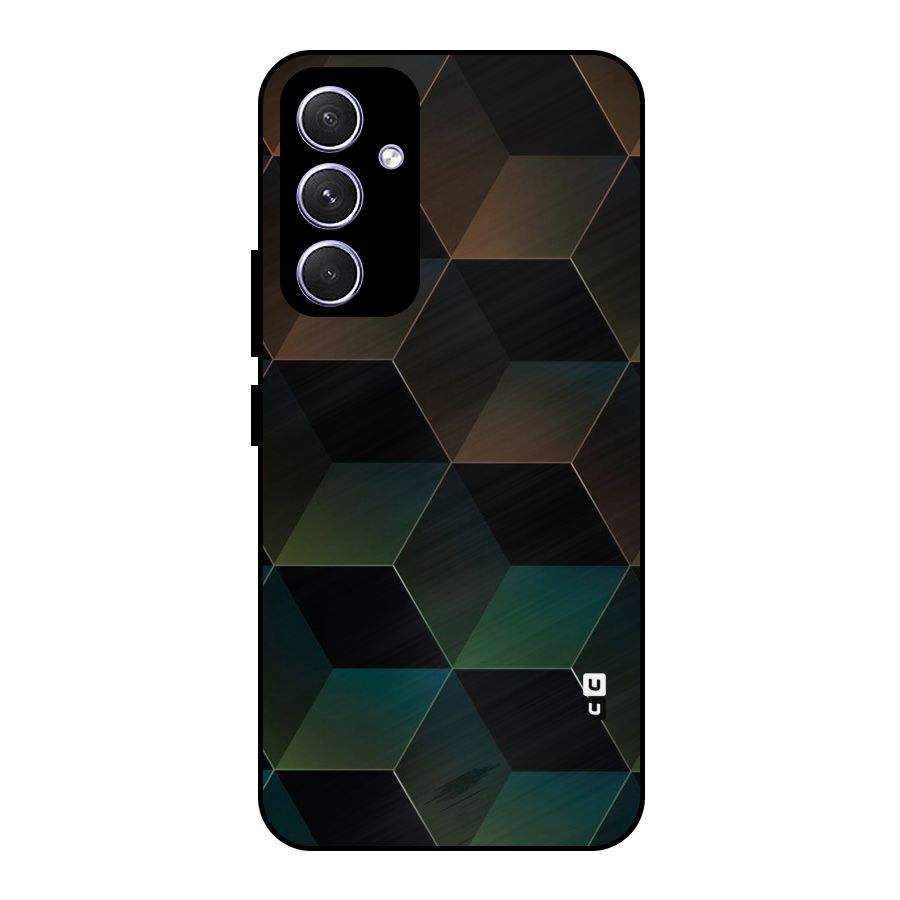 Hexagonal Design Metal Back Case for Galaxy A54