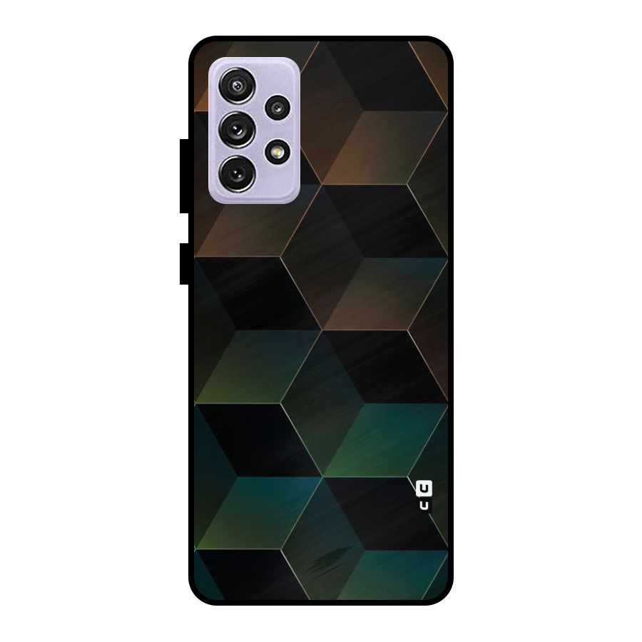 Hexagonal Design Metal Back Case for Galaxy A72