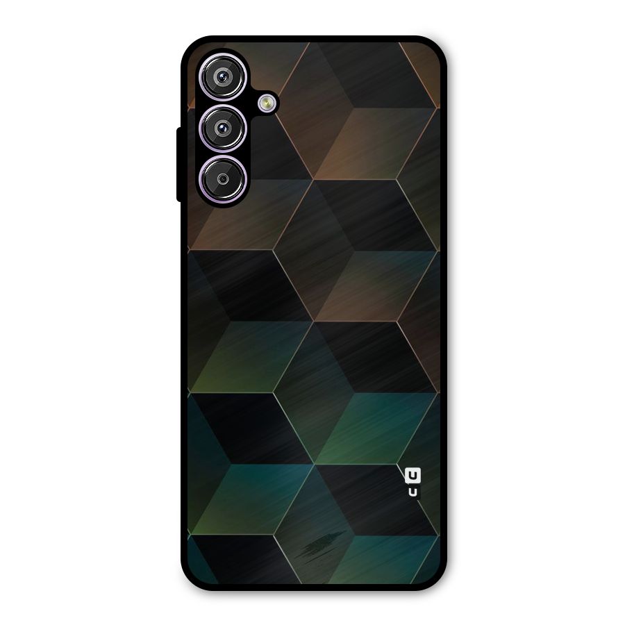 Hexagonal Design Metal Back Case for Galaxy F15