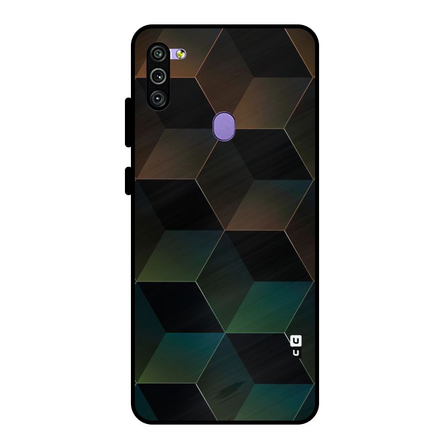 Hexagonal Design Metal Back Case for Galaxy M11