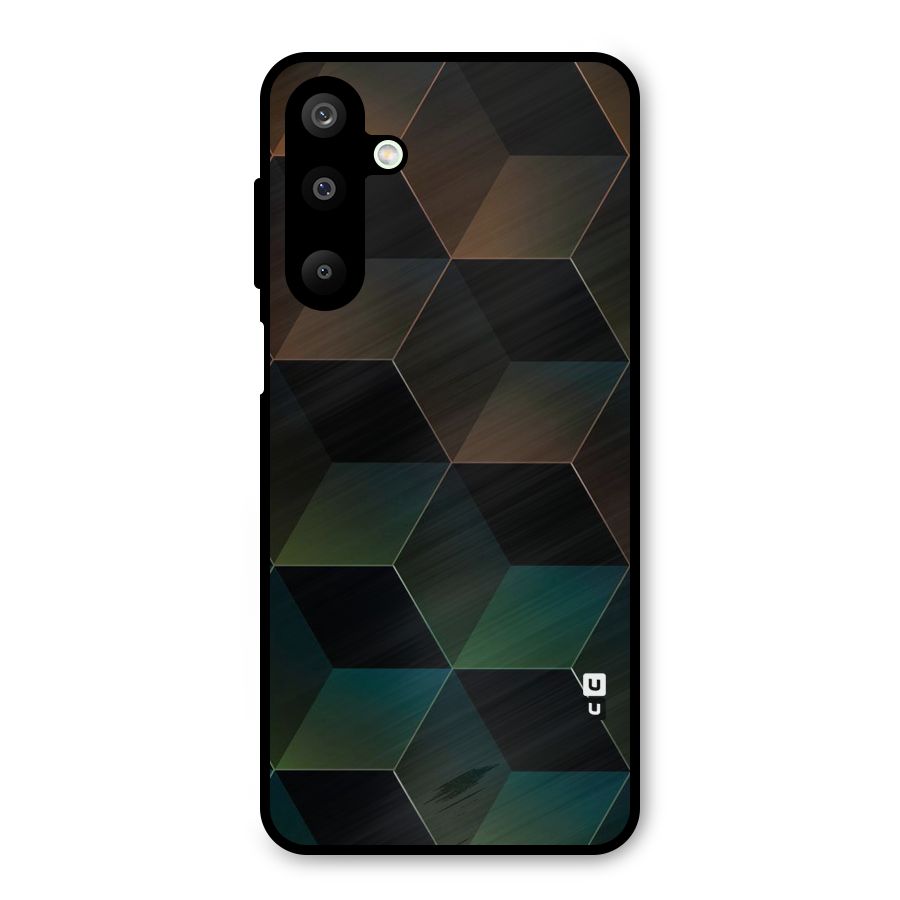 Hexagonal Design Metal Back Case for Galaxy M16
