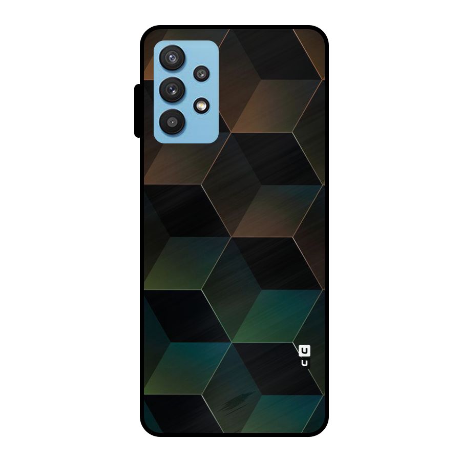 Hexagonal Design Metal Back Case for Galaxy M32 5G