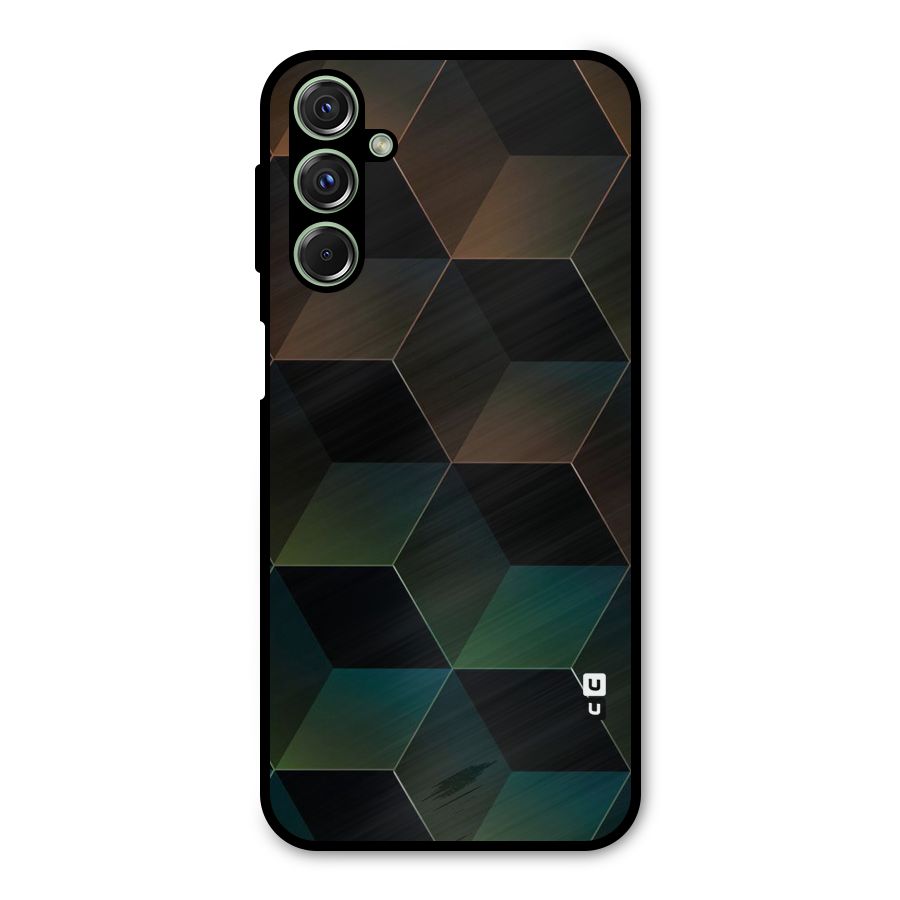Hexagonal Design Metal Back Case for Galaxy M34