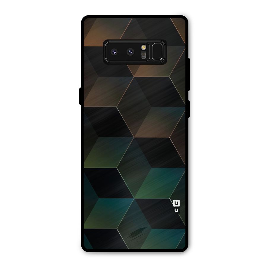 Hexagonal Design Metal Back Case for Galaxy Note 8