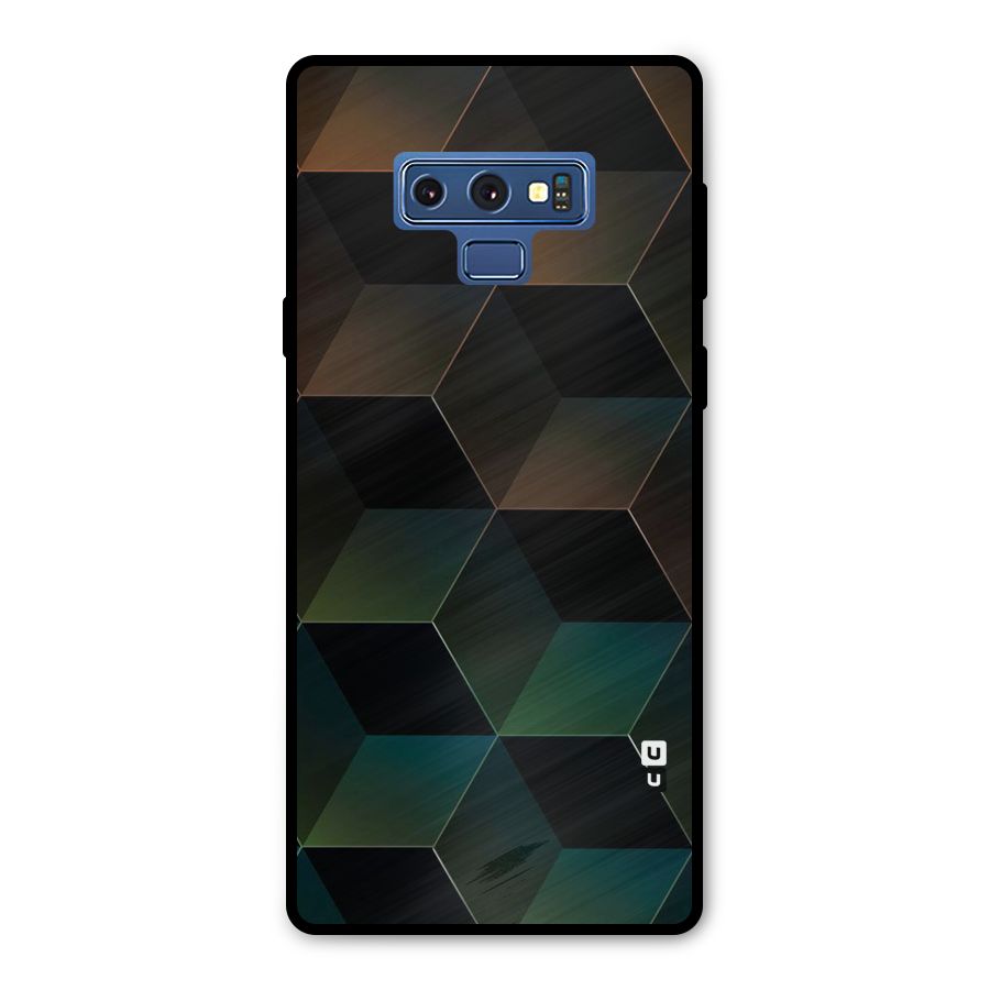 Hexagonal Design Metal Back Case for Galaxy Note 9