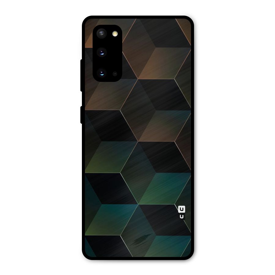 Hexagonal Design Metal Back Case for Galaxy S20