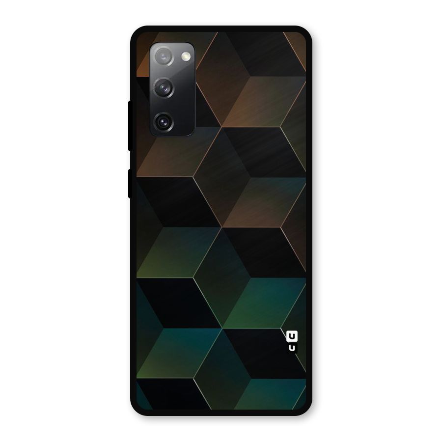 Hexagonal Design Metal Back Case for Galaxy S20 FE 5G