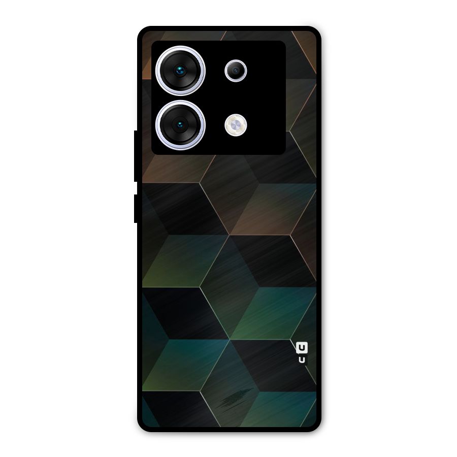 Hexagonal Design Metal Back Case for Infinix Zero 30 5G