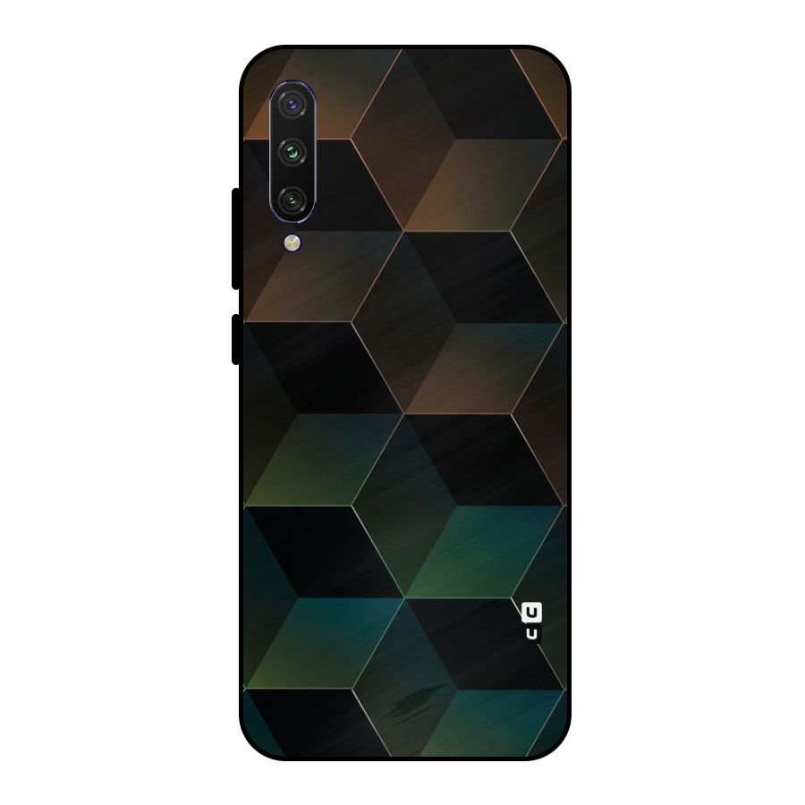 Hexagonal Design Metal Back Case for Mi A3