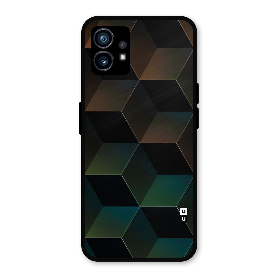 Hexagonal Design Metal Back Case for Nothing Phone 1