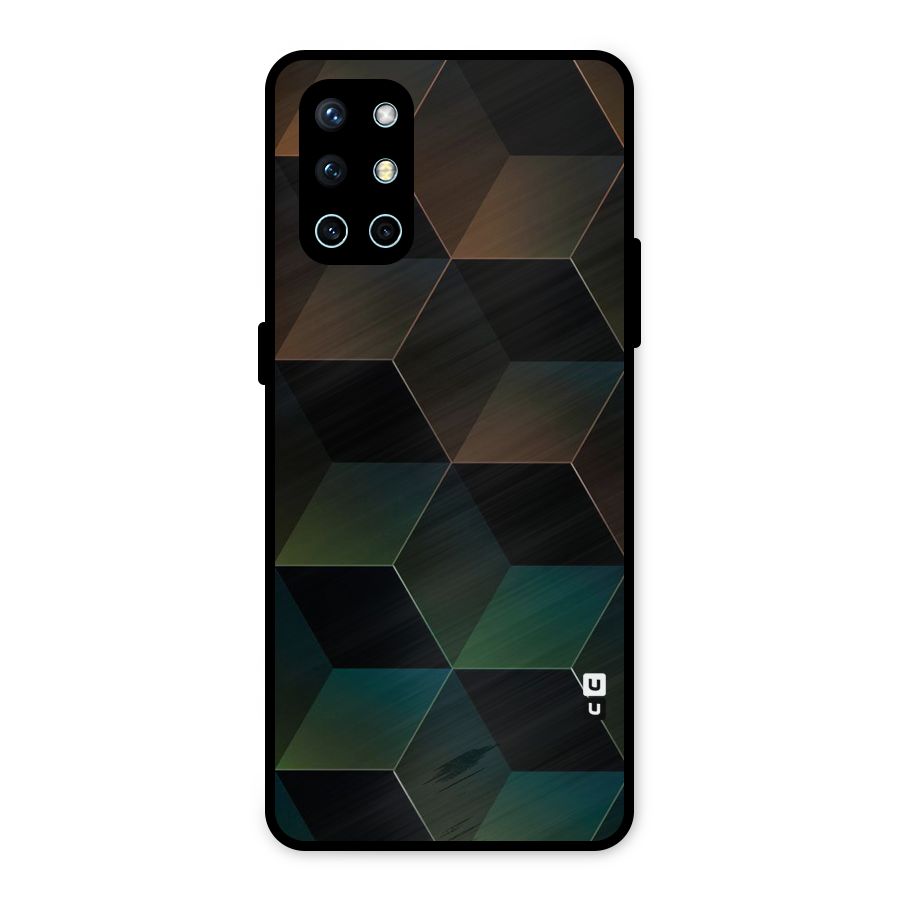 Hexagonal Design Metal Back Case for OnePlus 9R