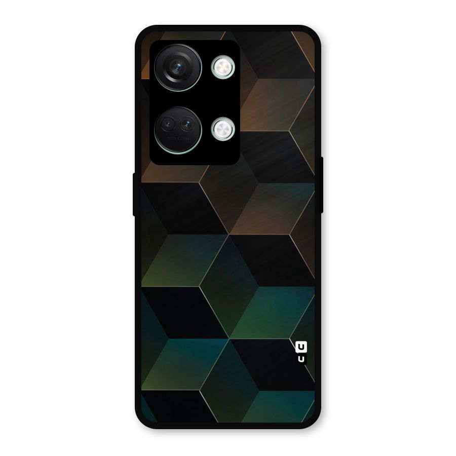 Hexagonal Design Metal Back Case for OnePlus Nord 3