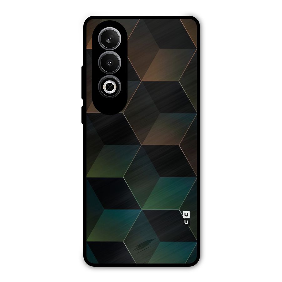 Hexagonal Design Metal Back Case for OnePlus Nord CE4