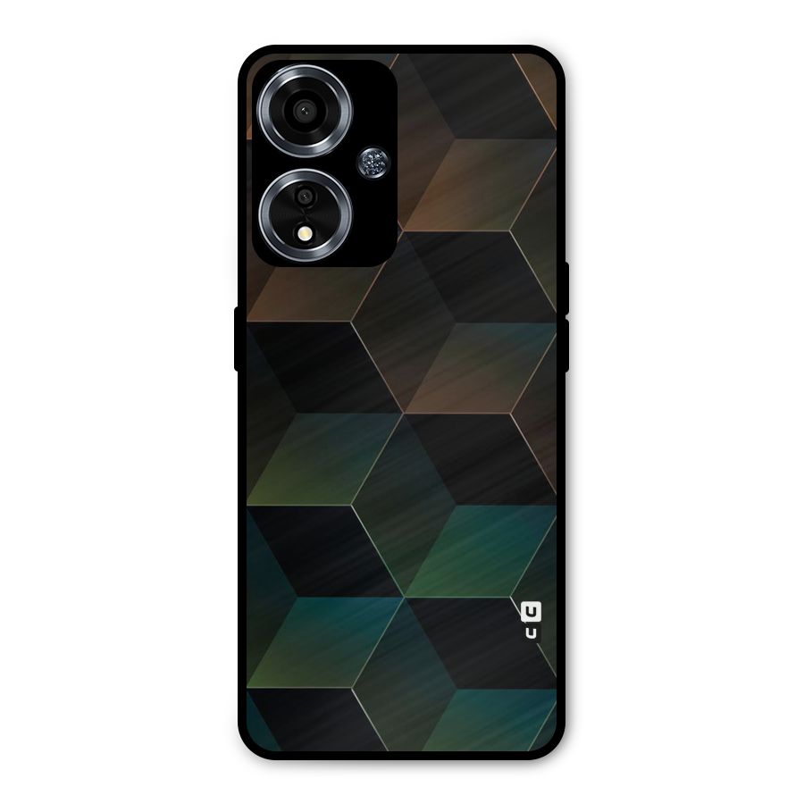 Hexagonal Design Metal Back Case for Oppo A59