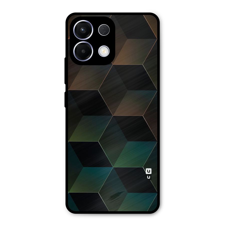 Hexagonal Design Metal Back Case for Oppo K13