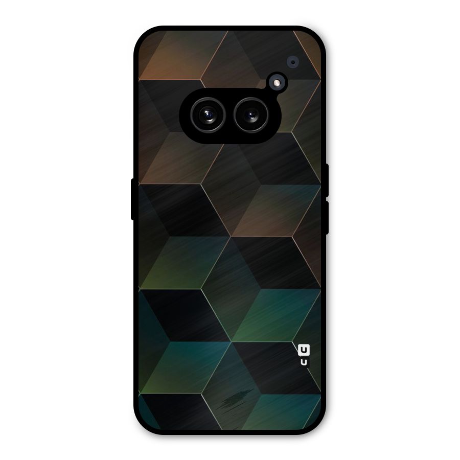 Hexagonal Design Metal Back Case for Nothing Phone 2a