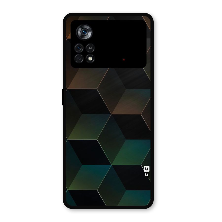 Hexagonal Design Metal Back Case for Poco X4 Pro 5G