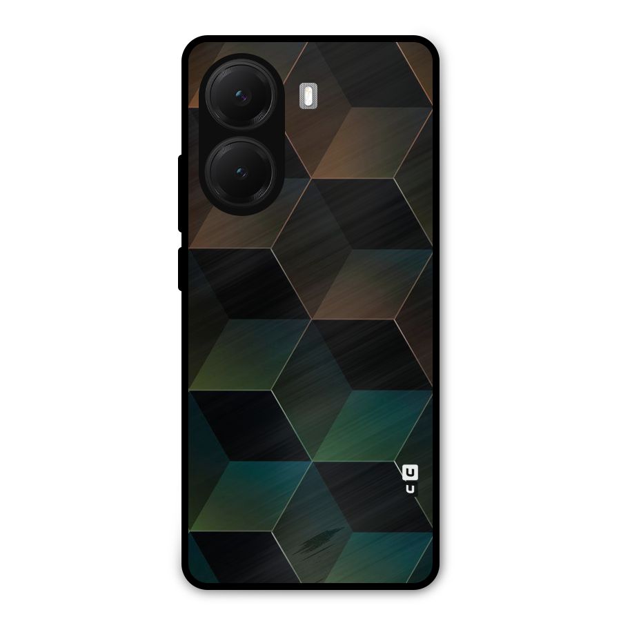 Hexagonal Design Metal Back Case for Poco X7 Pro