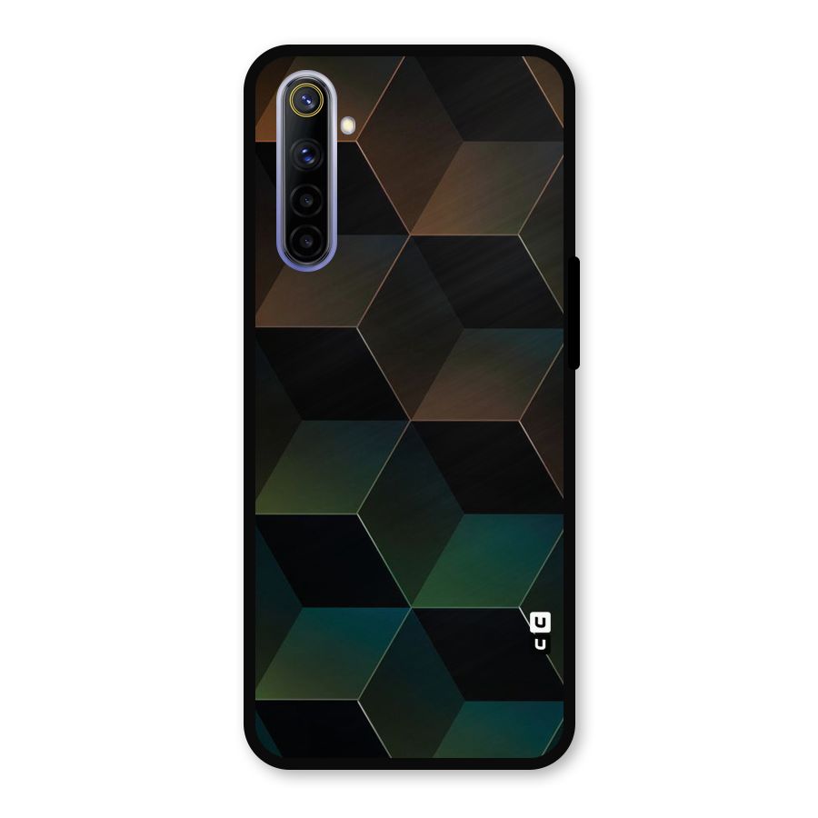 Hexagonal Design Metal Back Case for Realme 6i