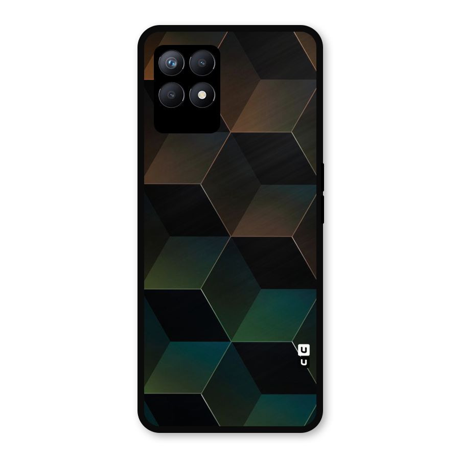 Hexagonal Design Metal Back Case for Realme 8i