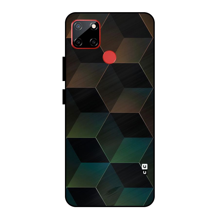 Hexagonal Design Metal Back Case for Realme C12