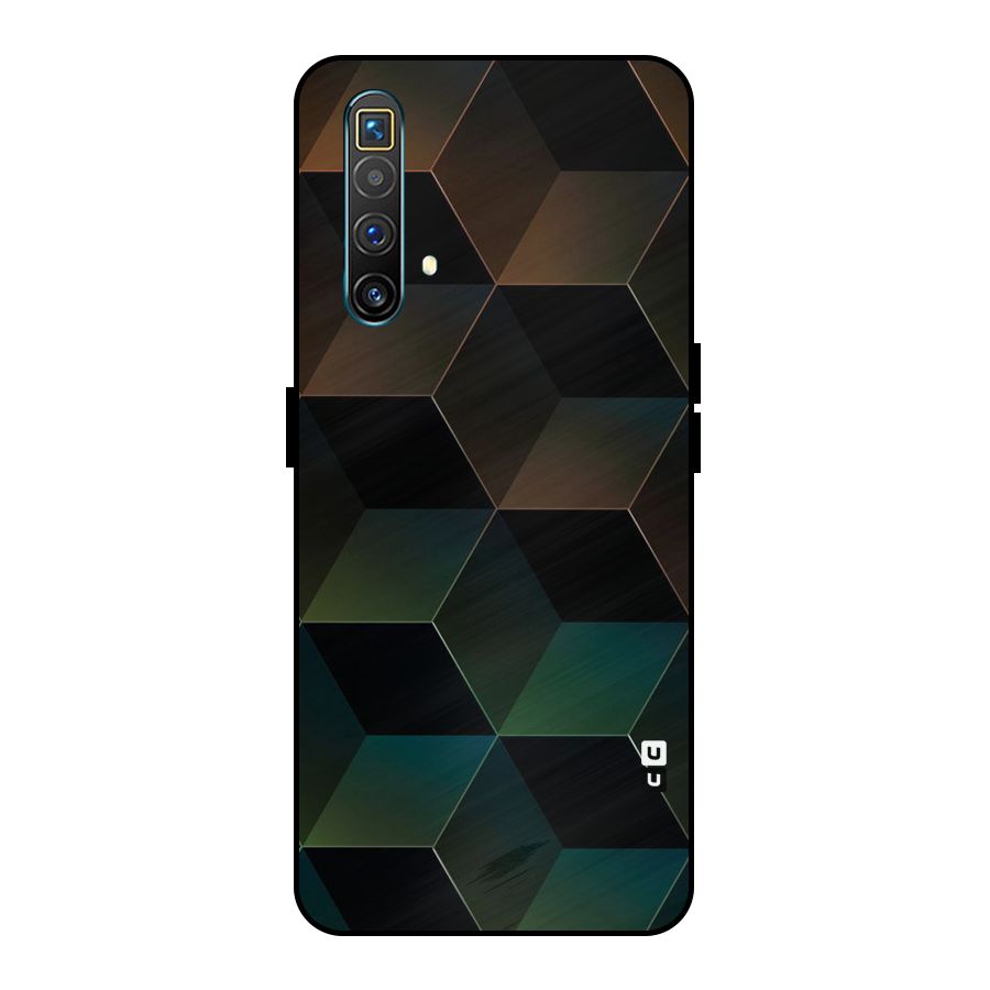 Hexagonal Design Metal Back Case for Realme X3 SuperZoom
