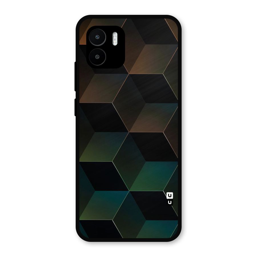 Hexagonal Design Metal Back Case for Redmi A2