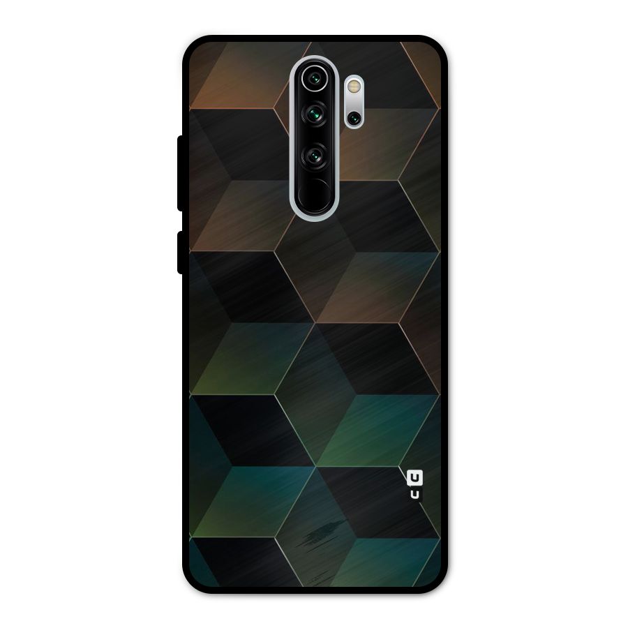Hexagonal Design Metal Back Case for Redmi Note 8 Pro