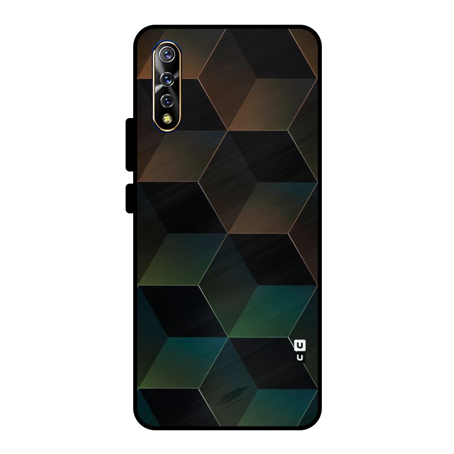 Hexagonal Design Metal Back Case for Vivo S1