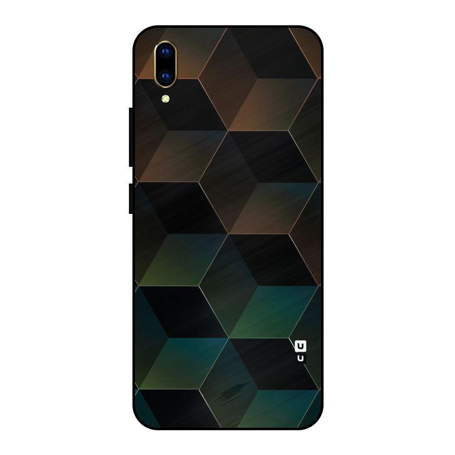 Hexagonal Design Metal Back Case for Vivo V11 Pro