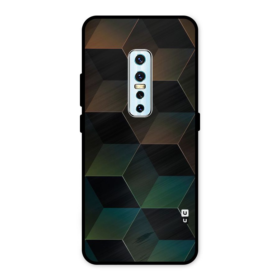 Hexagonal Design Metal Back Case for Vivo V17 Pro