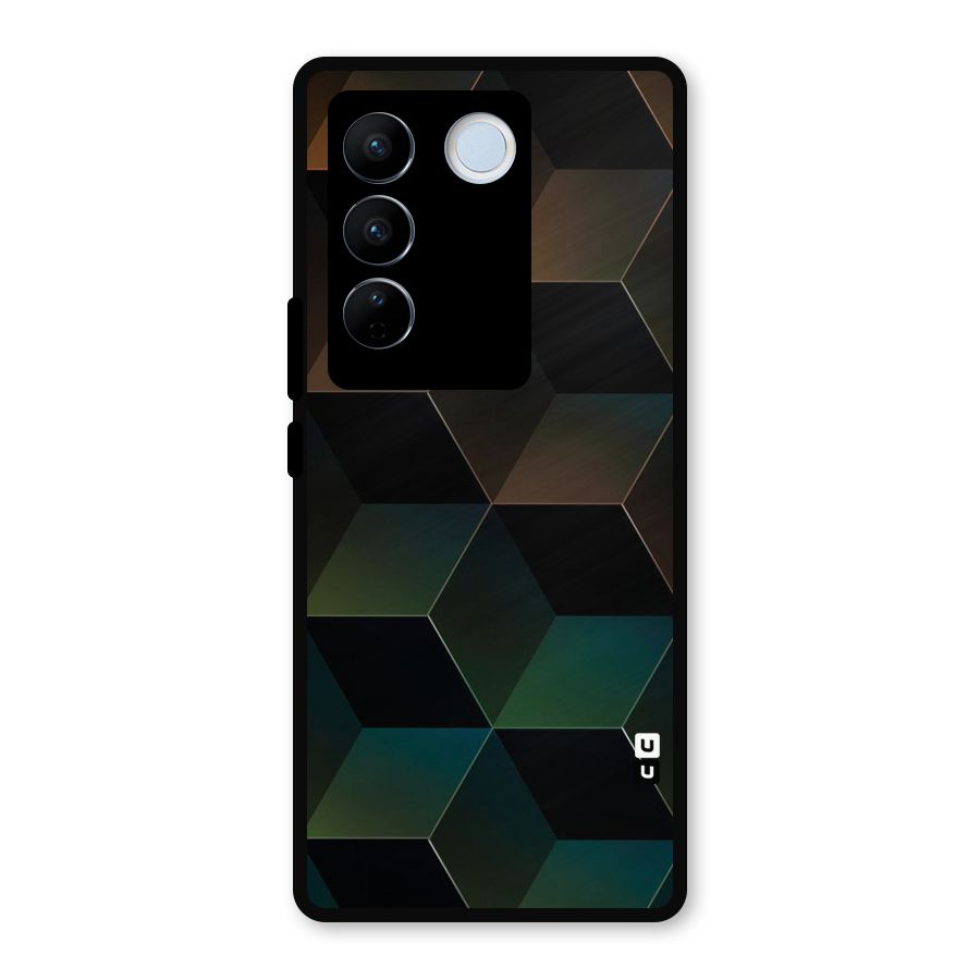 Hexagonal Design Metal Back Case for Vivo V27