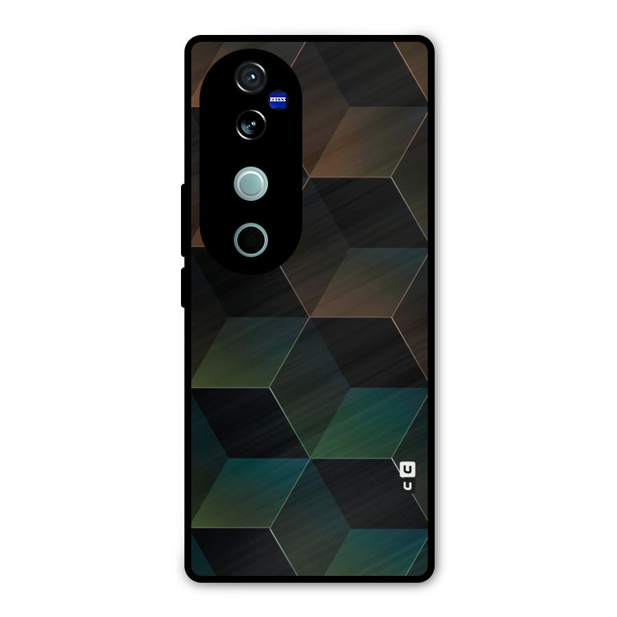 Hexagonal Design Metal Back Case for Vivo V40