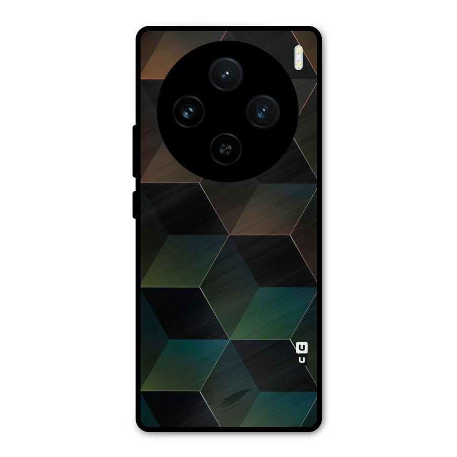 Hexagonal Design Metal Back Case for Vivo X100