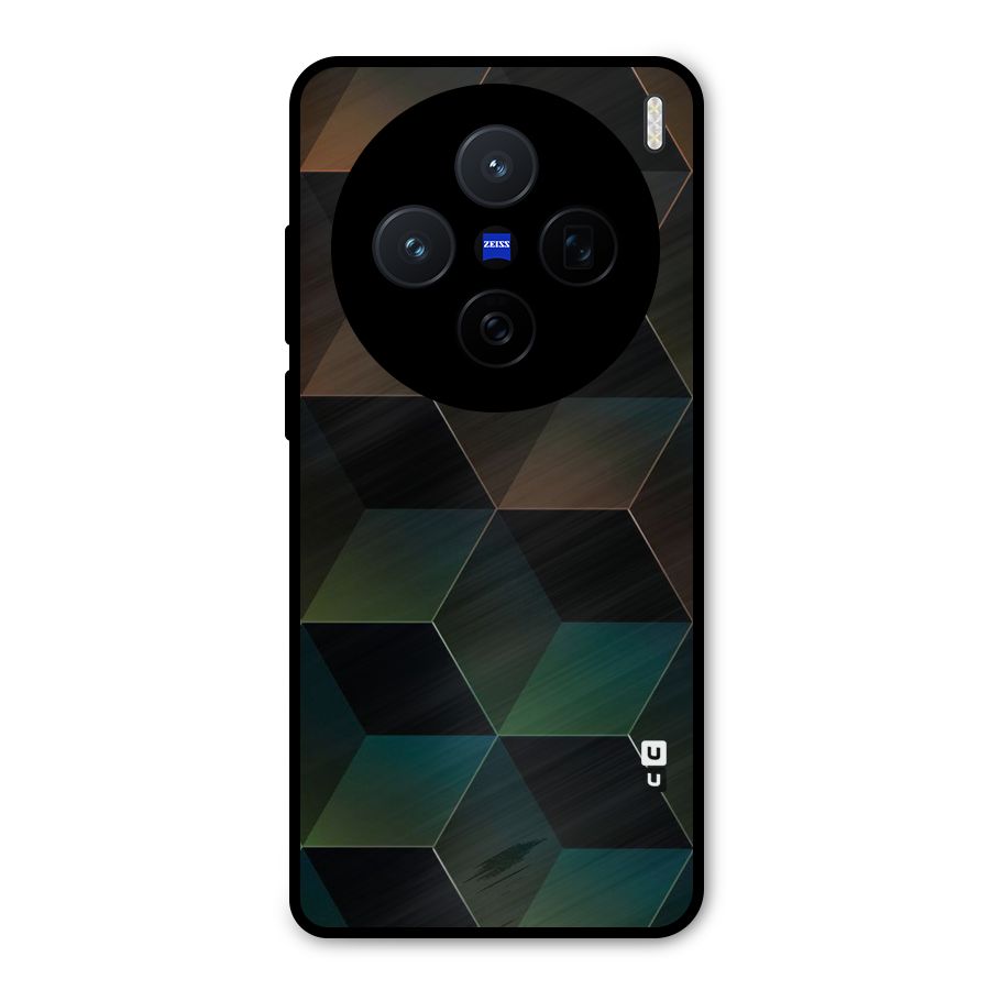 Hexagonal Design Metal Back Case for Vivo X200