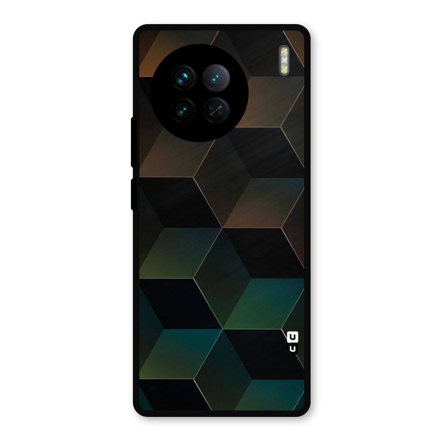 Hexagonal Design Metal Back Case for Vivo X90