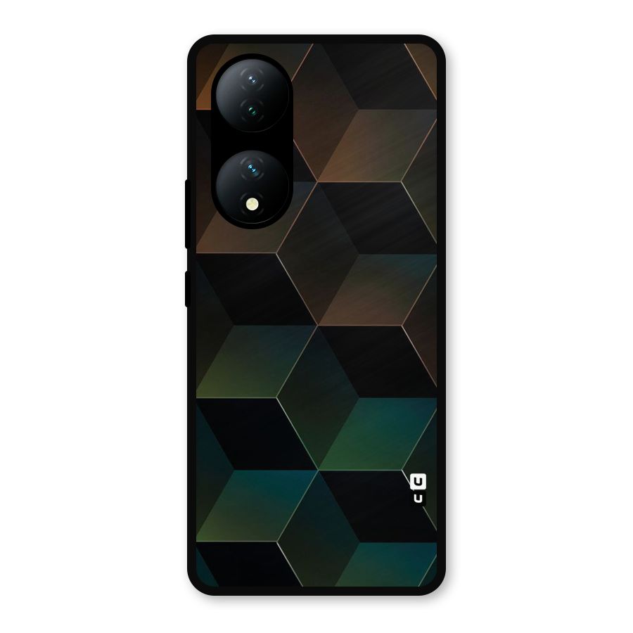 Hexagonal Design Metal Back Case for Vivo Y100a