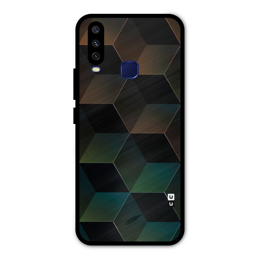 Hexagonal Design Metal Back Case for Vivo Y15