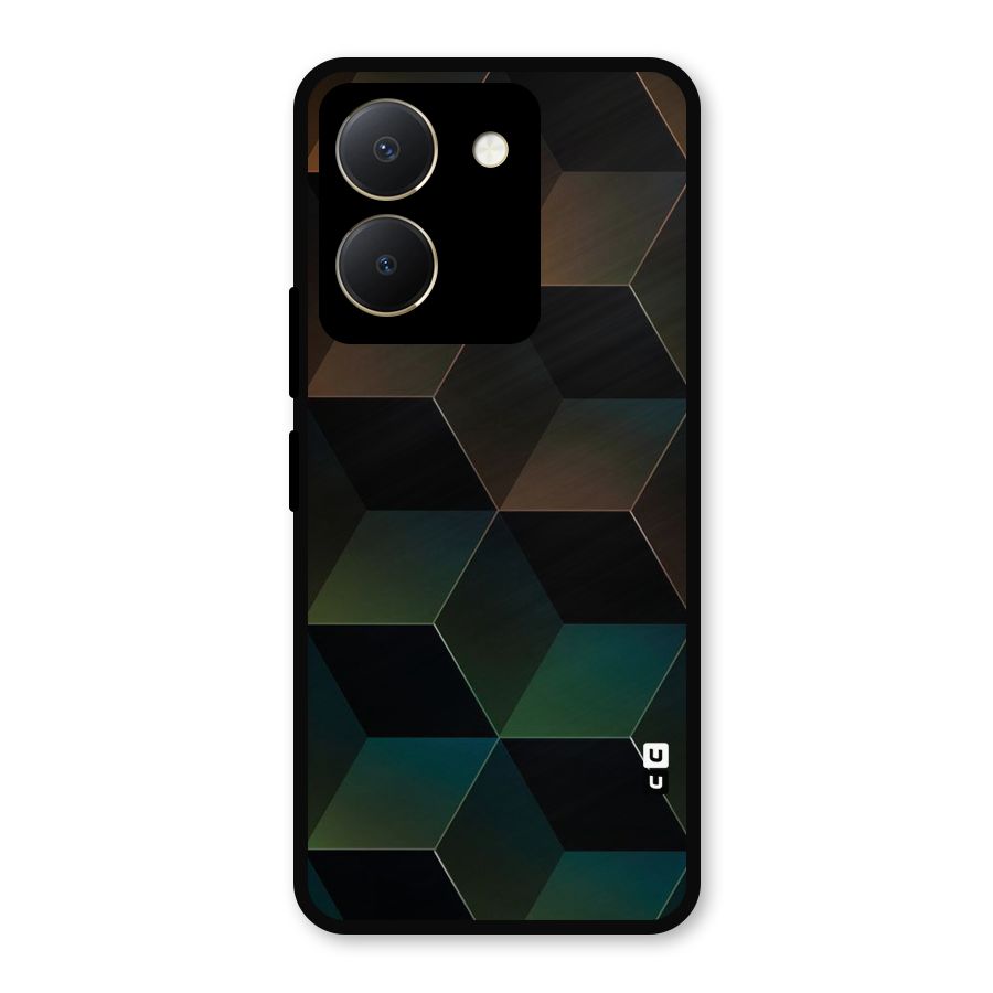 Hexagonal Design Metal Back Case for Vivo Y36