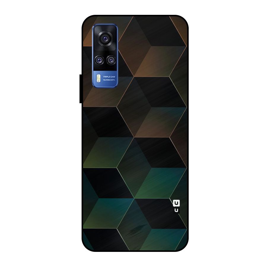 Hexagonal Design Metal Back Case for Vivo Y51