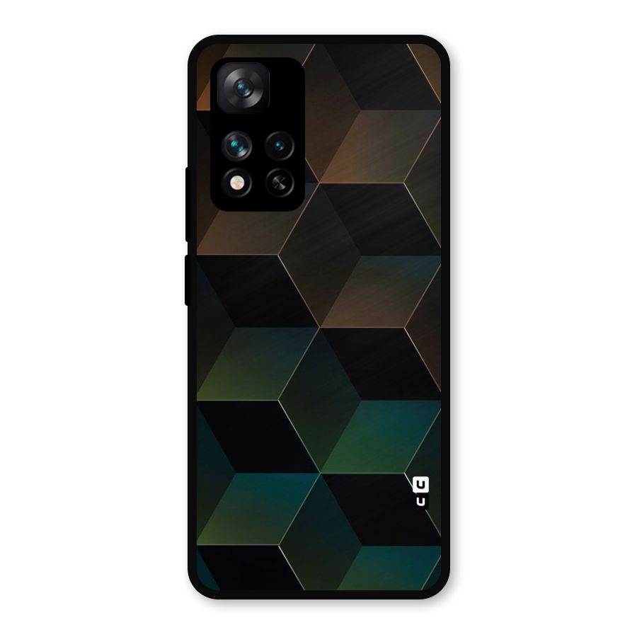 Hexagonal Design Metal Back Case for Xiaomi 11i 5G