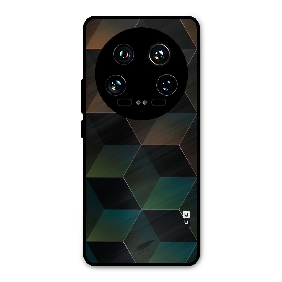 Hexagonal Design Metal Back Case for Xiaomi 14 Ultra