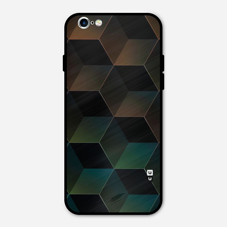 Hexagonal Design Metal Back Case for iPhone 6 6s