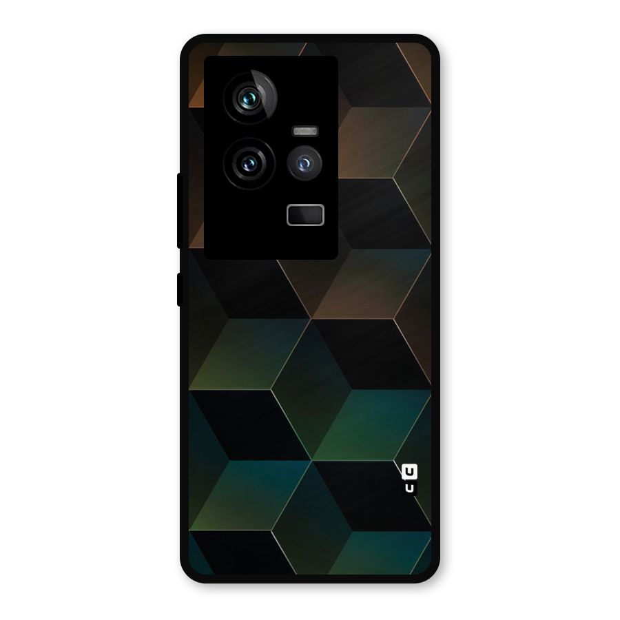 Hexagonal Design Metal Back Case for iQOO 11 5G