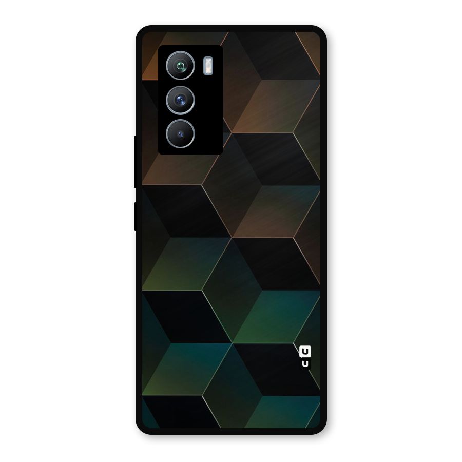 Hexagonal Design Metal Back Case for iQOO 9 SE